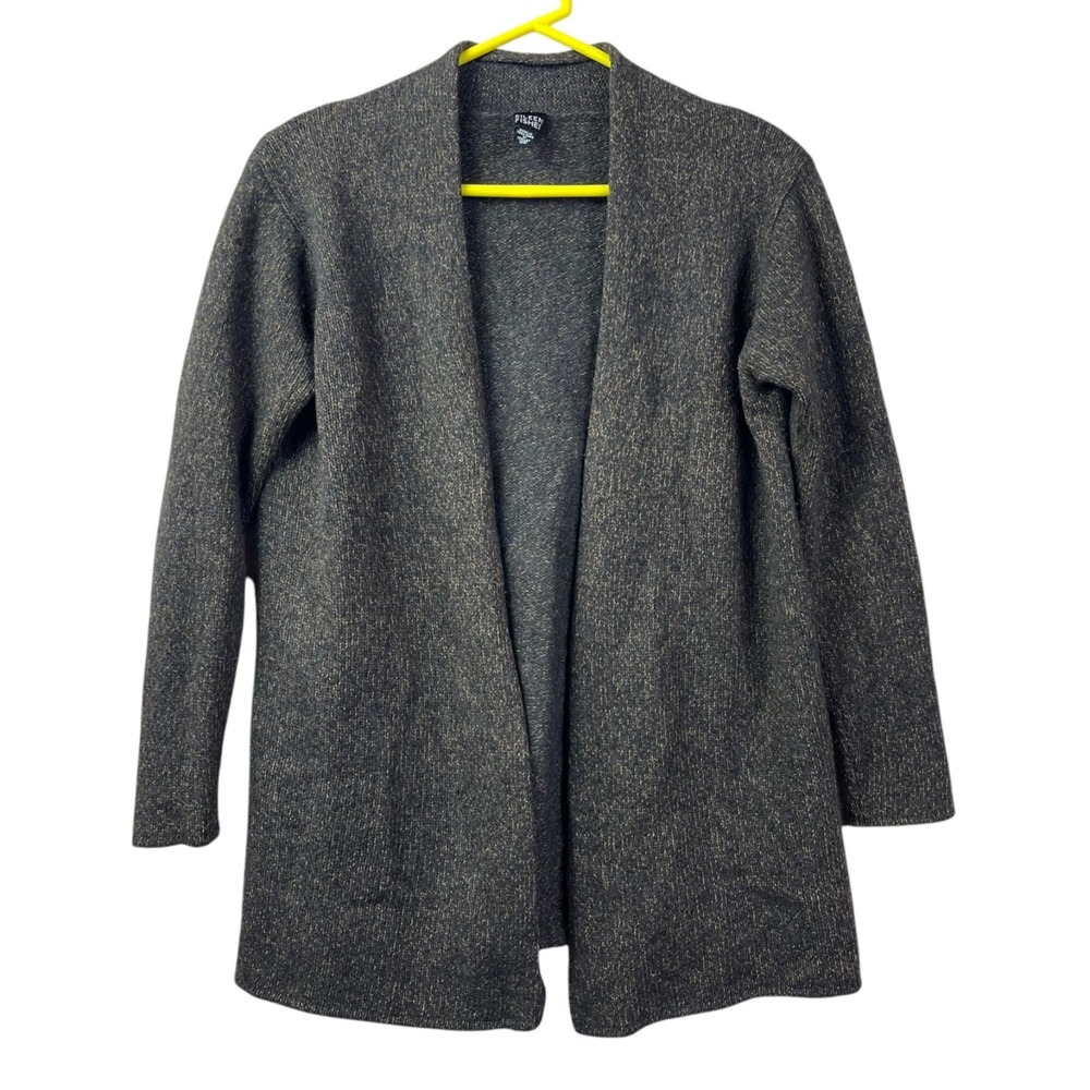 Eileen Fisher Wool Cardigan Sweater Womens XS Brown